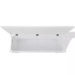 Banquette pouf tabouret meuble banc de rangement en style baroque blanc 3002032