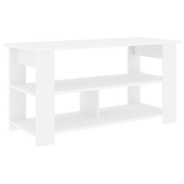 vidaXL Support de télévision Blanc 100 x 40 x 50 cm