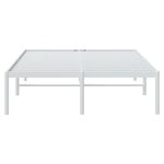 vidaXL Cadre de lit métal blanc 120x190 cm