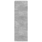 vidaXL Buffet gris béton 40x41x124 cm bois d'ingénierie