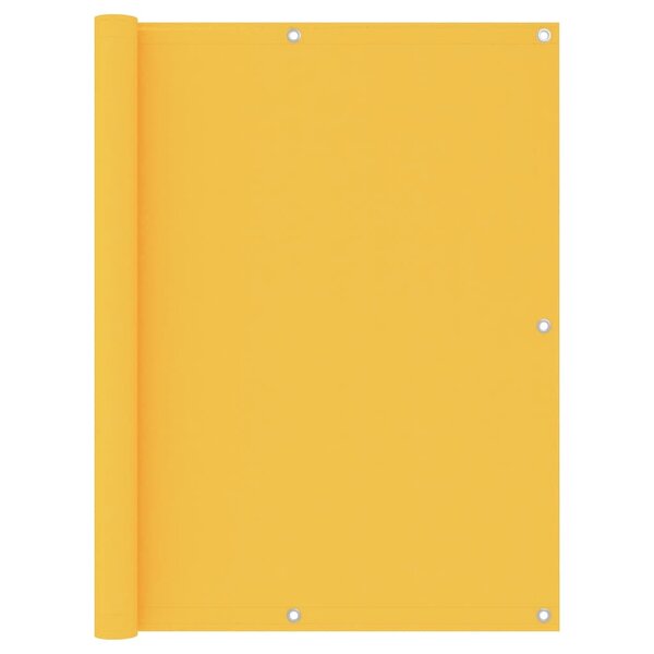 vidaXL Écran de balcon Jaune 120x600 cm Tissu Oxford
