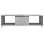 vidaXL Table basse gris béton 104x60x35 cm bois d'ingénierie