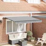 vidaXL Auvent Rétractable Anthracite 250 x 200 cm tissu