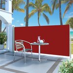 vidaXL Auvent latéral rétractable de patio 140x300 cm Rouge