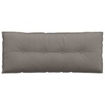 vidaXL Coussin de Dos Taupe 120 x 19 x 50 cm tissu