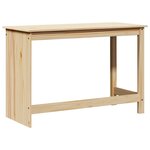 vidaXL Bureau Marron 112 x 50 x 75 cm Bois de Pin Massif
