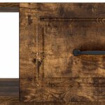 vidaXL Table basse Chêne fumé 90 x 50 x 37 cm Bois d'ingénierie