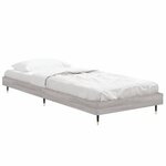 vidaXL Cadre de lit sonoma gris 75x190 cm bois d'ingénierie
