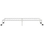 vidaXL Cadre de lit sans matelas pliable blanc 107x203 cm acier