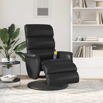 vidaXL Fauteuil de massage inclinable Noir 71 x 98 x 106 cm