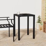 vidaXL Table de jardin anthracite 50x50x72 cm acier