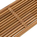 vidaXL Table d'appoint de jardin 70x37.5x35.5 cm Bois massif Teck