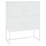 vidaXL Buffet haut Blanc 80x35x100 cm Acier
