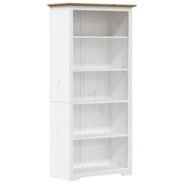 vidaXL Bibliothèque BODO marron 82x40x173 cm bois pin massif 5 niveaux