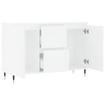 vidaXL Buffet blanc 101 5x35x70 cm bois d'ingénierie