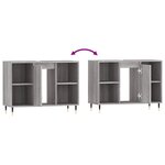 vidaXL Armoire salle de bain sonoma gris 80x33x60 cm bois d'ingénierie