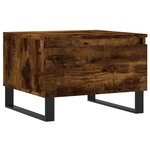 vidaXL Tables basses 2 Pièces chêne fumé 50x46x35 cm bois d'ingénierie
