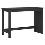 vidaXL Ensemble bureau et cabinet roulant MOSS 2 Pièces Noir