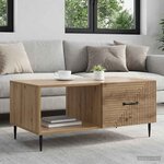 vidaXL Table basse Chêne artisanal 90 x 50 x 40 cm Bois d'ingénierie