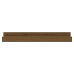 vidaXL Étagères murales 2 Pièces Marron miel 80x12x9cm Bois de pin massif
