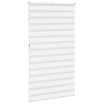 vidaXL Store zèbre blanc 135x230 cm largeur du tissu 130 9cm polyester