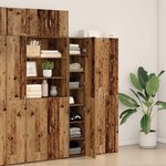vidaXL Haut Armoire 2 Pièces Bois ancien 30 x 42 5 x 185 cm
