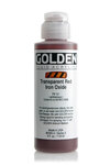 Peinture Acrylic FLUIDS Golden III 119ml Oxyde Fer Rouge transp.