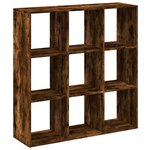 vidaXL Étagère séparatrice de pièce chêne fumé 102x29x103 5 cm