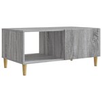 vidaXL Table basse Sonoma gris 90 x 50 x 40 cm Bois d'ingénierie