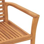 vidaXL Chaise de jardin empilable Marron 62 5 x 54 5 x 95 5 cm