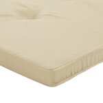 vidaXL Coussins de chaise adirondack lot de 2 beige tissu oxford
