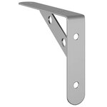 vidaXL Supports d'étagères 4Pièces 15x2 5x11 5cm argenté acier inoxydable