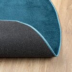 vidaXL Tapis OVIEDO à poils courts turquoise Ø 80 cm