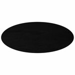 vidaXL Dessus de table marron foncé 140x60x4cm bois chêne massif ovale