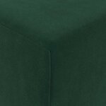 vidaXL Canapé-lit pliable Vert foncé 120 x 60 x 49 cm Tissu