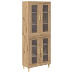 vidaXL Haut Armoire Chêne artisanal 69 5 x 34 x 180 cm