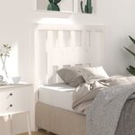 vidaXL Tête de lit Blanc 106x4x100 cm Bois massif de pin