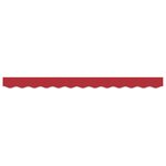 vidaXL Valence de Store pour Cadre de 2.5 m Rouge  2.3x0.2 m