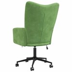 vidaXL Chaise de relaxation Vert clair Velours