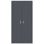 vidaXL Armoire de rangement 2 Pièces Anthracite 90 x 40 x 180 cm Acier