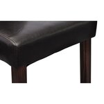 Vidaxl chaises à manger lot de 4 marron similicuir