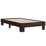vidaXL Cadre de lit sans matelas chêne marron 90x190 cm