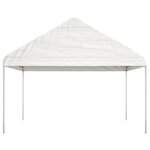 vidaXL Belvédère avec toit blanc 11 15x4 08x3 22 m polyéthylène