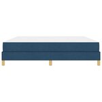 vidaXL Lit à ressorts avec matelas Bleu 180 x 200 cm tissu