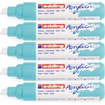 Marqueur acrylique large 5000 bleu pastel 5-10 mm x 5 EDDING