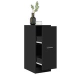 vidaXL Armoire d'apothicaire noir 30x41x77 5 cm bois d'ingénierie