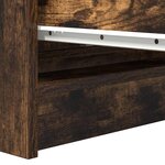 vidaXL Buffet chêne fumé 80x35x99 cm bois d'ingénierie