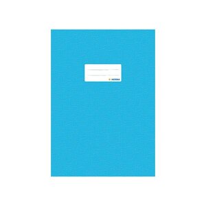 Protège-cahiers format A4 en PP Gravé Etiquette collée Bleu HERMA