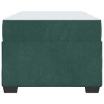 vidaXL Cadre de lit avec matelas Vert foncé 100 x 200 cm Velours