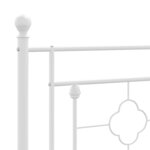 vidaXL Tête de lit de remplacement métal blanc 75 cm